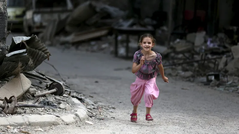 Následky bojů v Sýrii