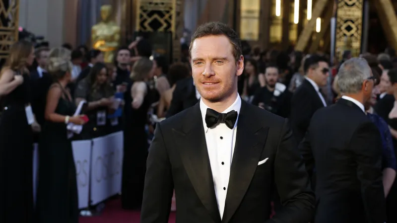 Michael Fassbender na předávání Oscarů v roce 2016