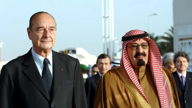 Jacques Chirac a král Abdalláh