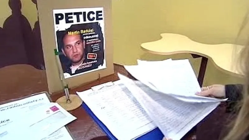 Petice za Martina Barkóciho