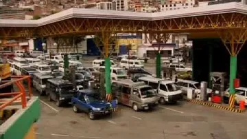 Bolivijská čerpací stanice