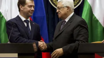 Medveděv ujistil Abbáse o ruské podpoře pro nezávislou Palestinu