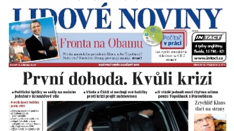 Lidové noviny z 31. března 2009