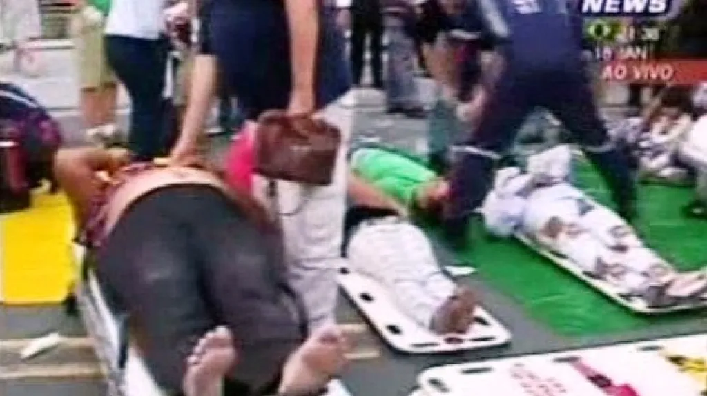 Oběti zřícení střechy kostela  v Sao Paulu