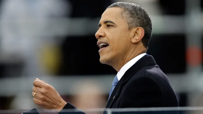 Barack Obama při inauguračním projevu