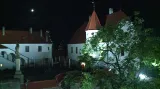 Osvícený hrad Bouzov