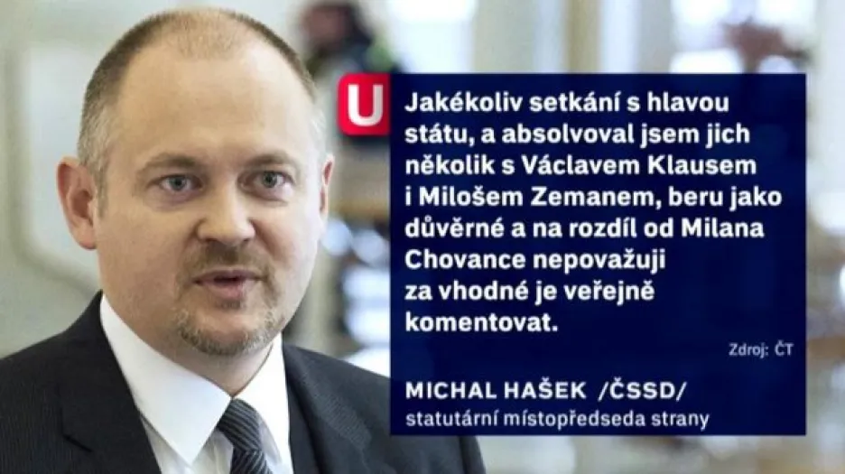 Události ČT o situaci v ČSSD po lánské schůzce