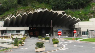 Vjezd do tunelu v Chamonix