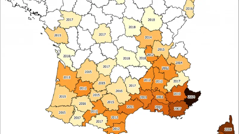 Rychlost šíření komára tygrovaného