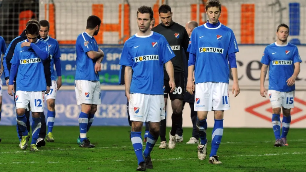 Zklamaní fotbalisté Ostravy