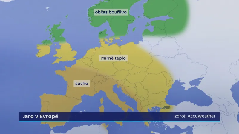 Jaro v Evropě - předpověď