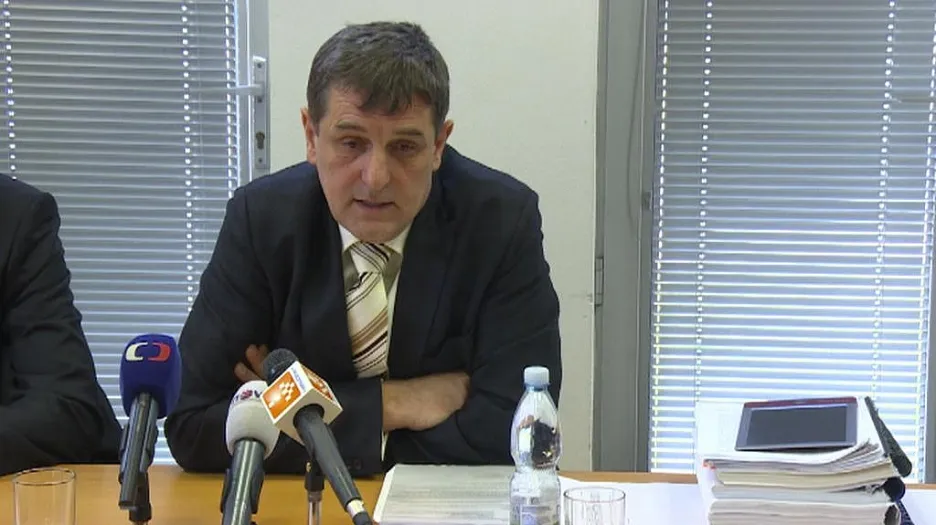 Libor Joukl na tiskové konferenci