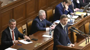 Vít Rakušan při jednání sněmovny k vyslovení důvěry Babišově vládě