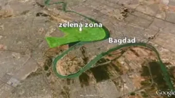 Místo explozí v Bagdádu