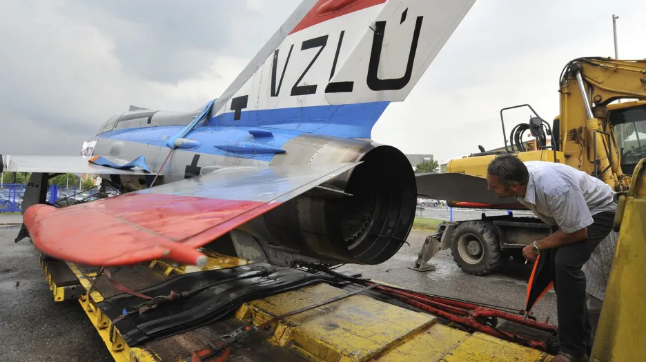 Stíhačka MiG-21 v Ostravě