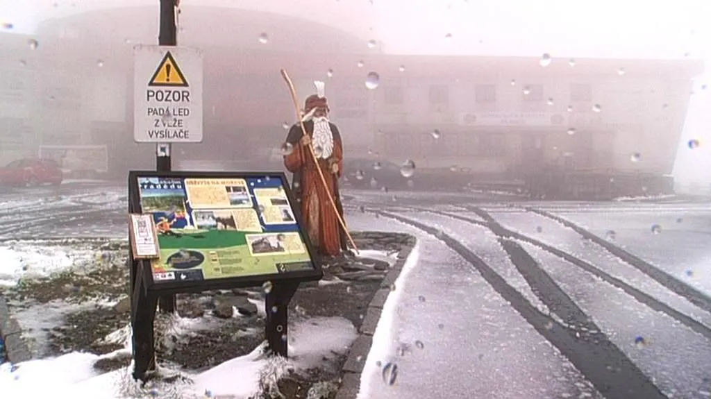 První sníh v Jeseníkách