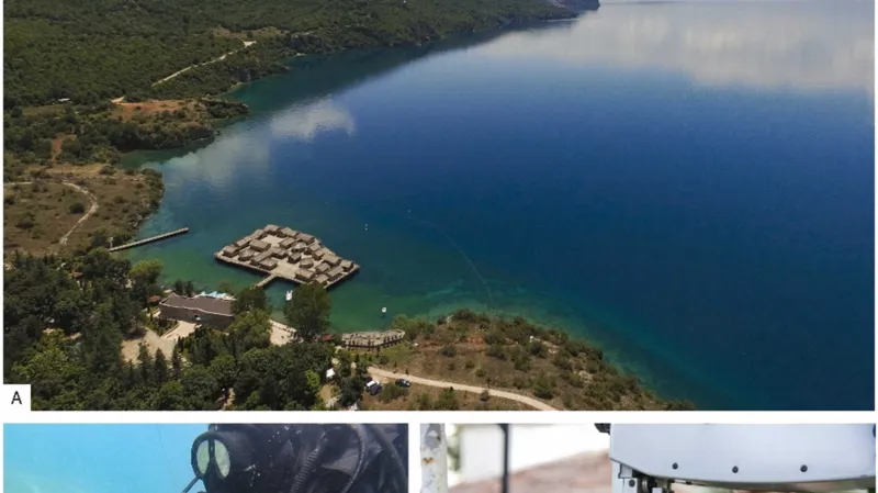 Fotografie z archeologického výzkumu jezerního města