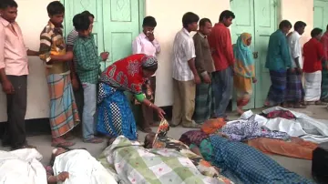 Oběti ze zřícené budovy Rana Plaza v Bangladéši