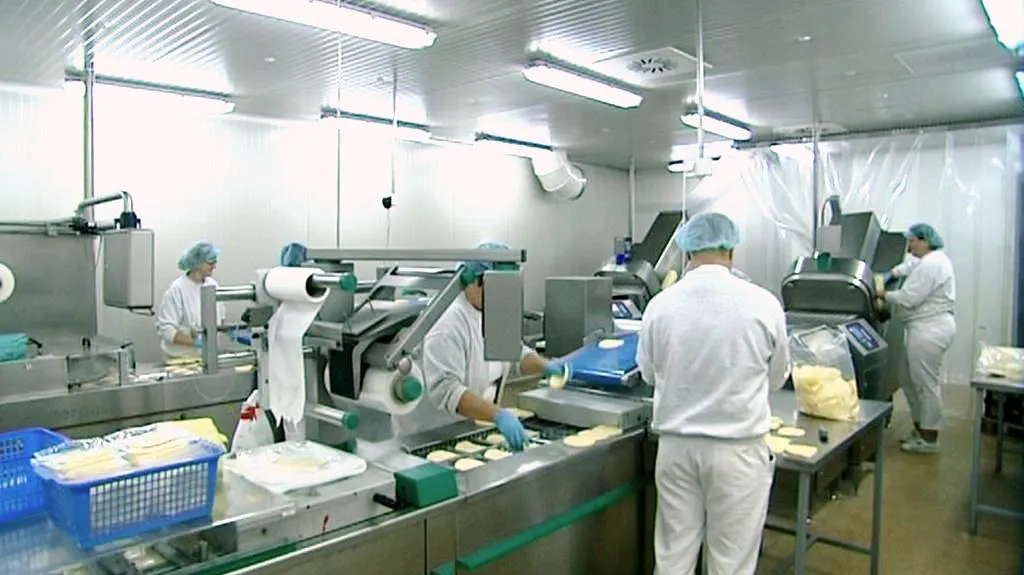 Zaměstnanci mlékárny