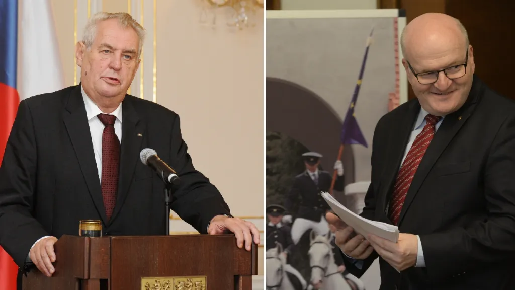 Miloš Zeman a Daniel Herman
