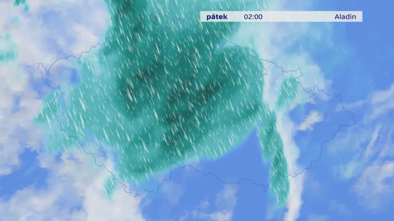 V noci na pátek může napršet až 50 mm srážek