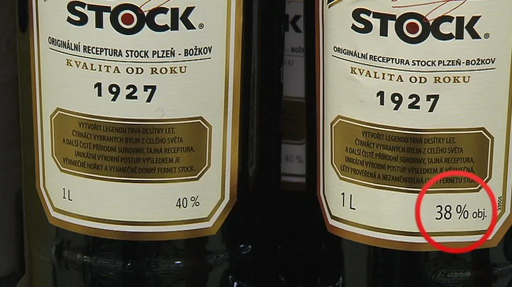 Nový Fernet bude mít obsah alkoholu jen 38 procent