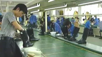 Výroba bot v Číně