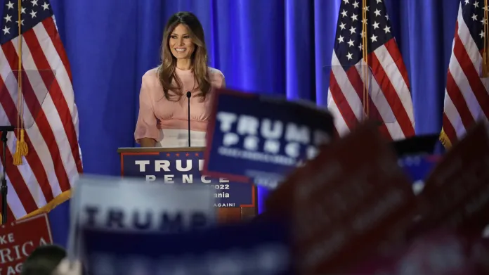 Melania Trumpová při předvolební kampani v Pensylvánii 3. listopadu 2016