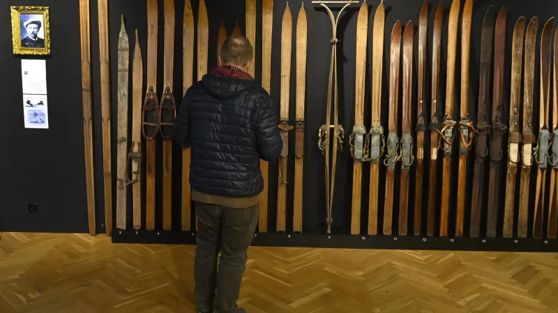 Z výstavy Počátky lyžníků v Beskydech