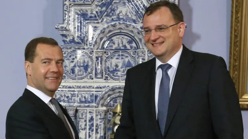 Dmitrij Medvěděv a Petr Nečas