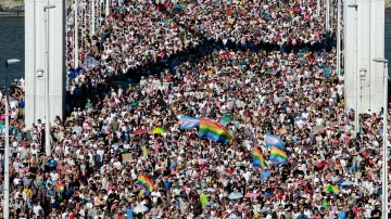 Pochod Pride v Budapešti (28. 6. 2025)