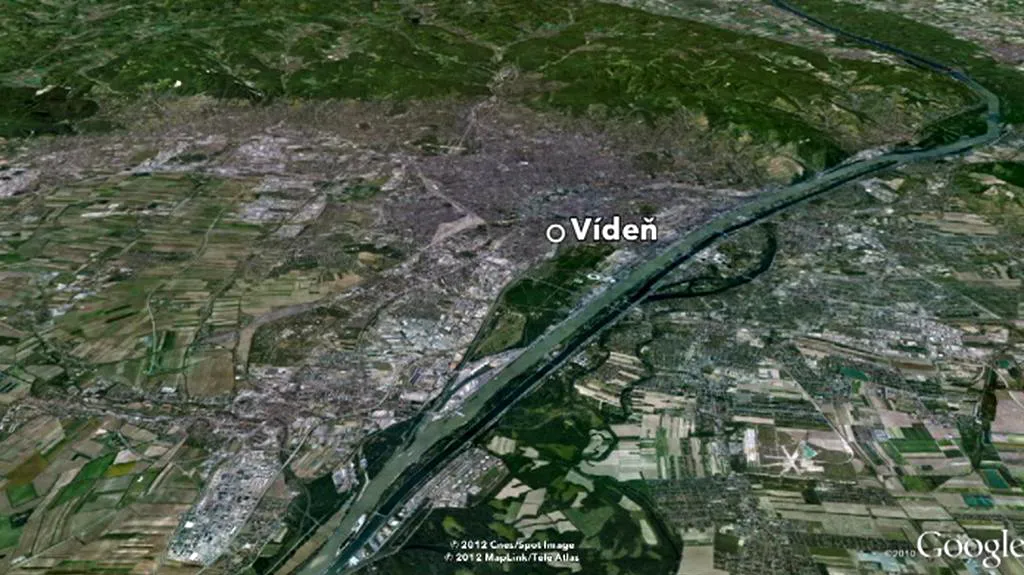 Vídeň - mapa