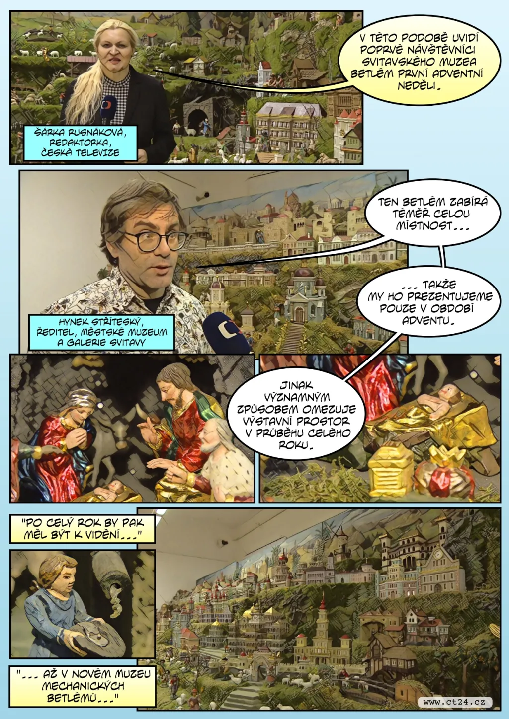 Svitavský mechanický betlém je opravený