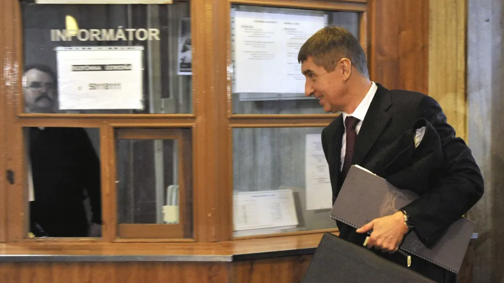 Andrej Babiš u soudu na Slovensku