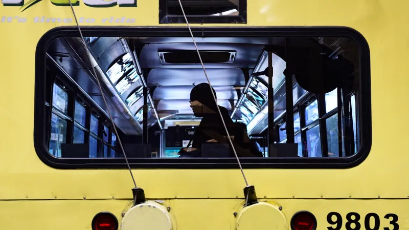 Trolejbus 14TrE, který jezdil v Daytonu