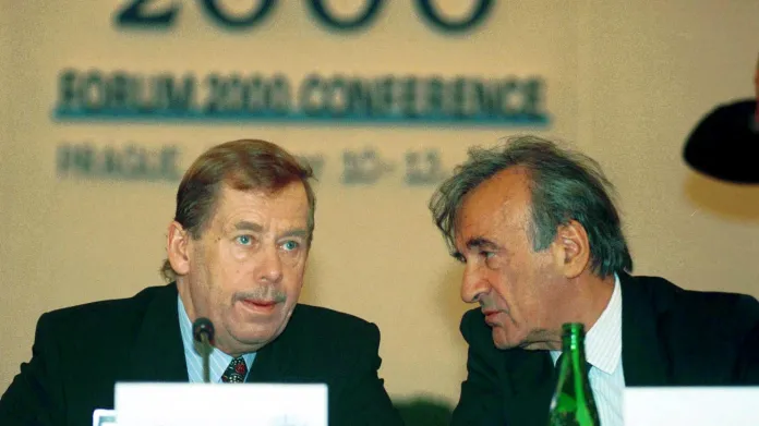 Václav Havel a Elie Wiesel v roce 2000