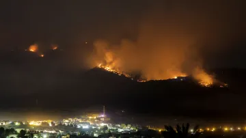 Požár u španělského Alhaurin el Grande