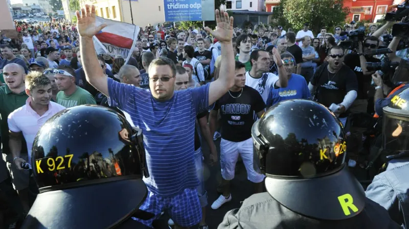 Demonstrace ve Varnsdorfu