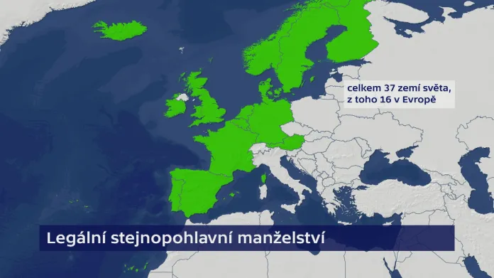 Legální stejnopohlavní manželství v Evropě