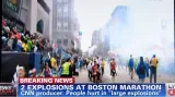 Výbuch v Bostonu zachytila stanice CNN