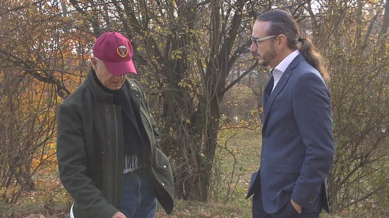 Eeben Barlow během rozhovoru s Jakubem Szántó