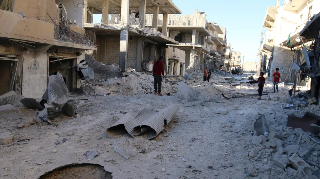 Zdevastované Aleppo