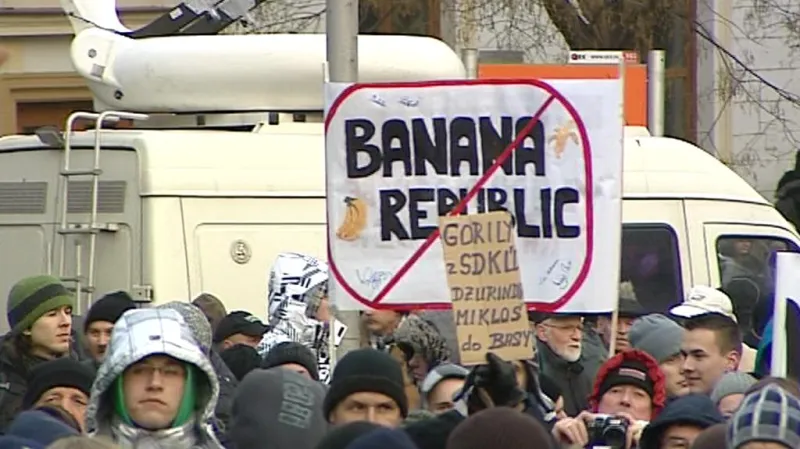 Protesty proti korupci na Slovensku