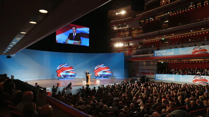 Výroční konference konzervativců v Birminghamu