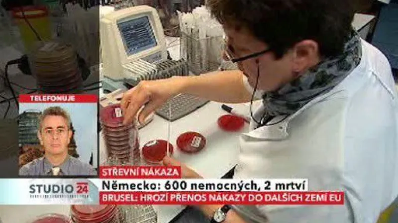 Studio ČT24 k vývoji střevní nákazy v Německu