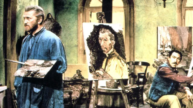 Kirk Douglas a Anthony Quinn (vpravo)