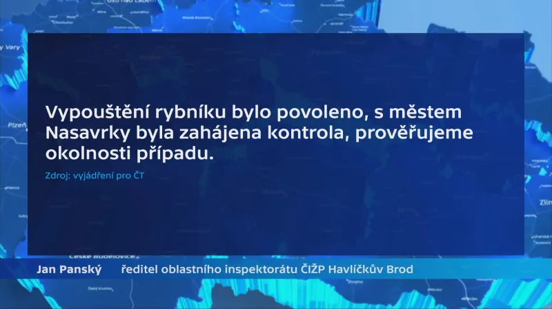 Vyjádření ČIŽP k vypuštění nasavrckého rybníka