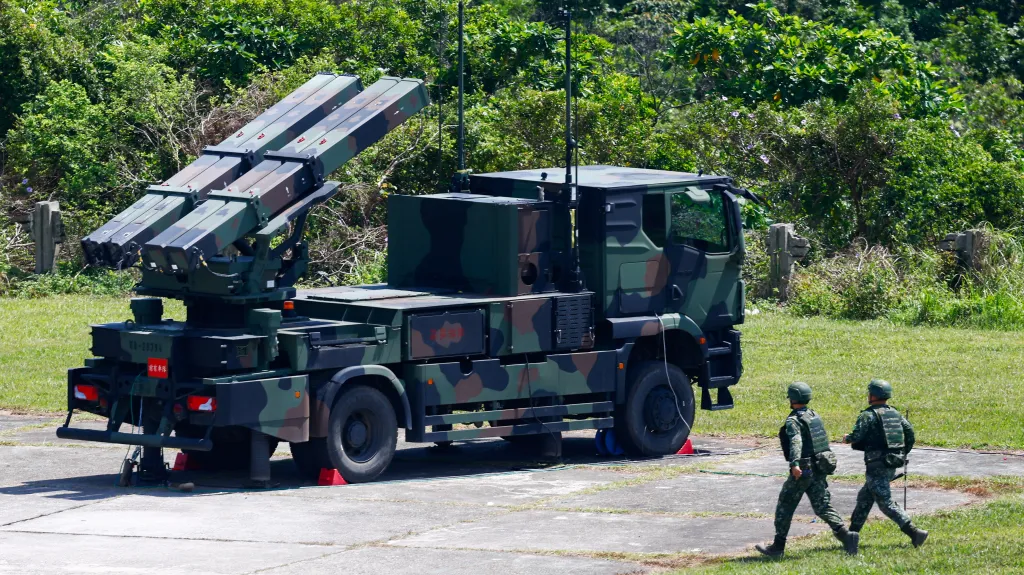 Cvičení tchajwanské armády z května 2025, ilustrační foto