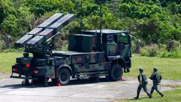 Cvičení tchajwanské armády z května 2025, ilustrační foto