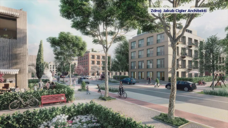 Vizualizace nové podoby areálu Avia